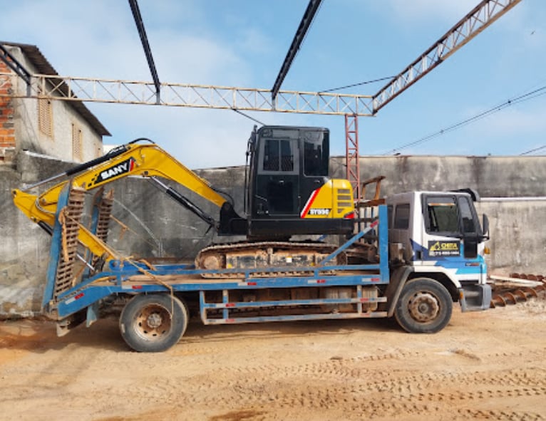 empresa de terraplenagem, limpeza de terrenos, perfuração de brocas, baldrames